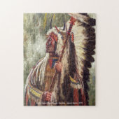 Vier Beren, Native American Warrior Chief puzzle Legpuzzel (Verticaal)
