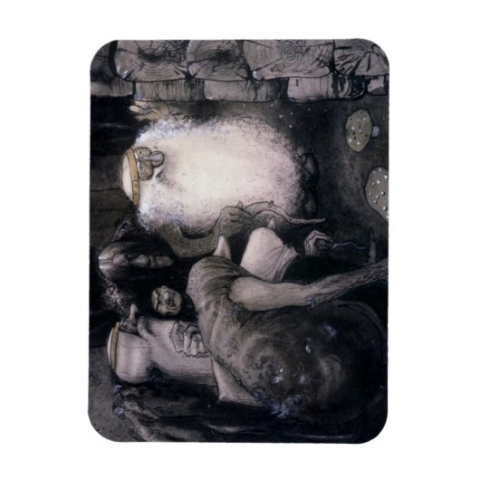 Vier Big Trolls Magneet (Verticaal)