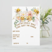 Vier Bijen Meeting Party Uitnodiging (Staand voorkant)