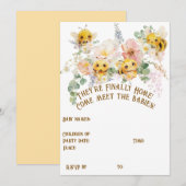 Vier Bijen Meeting Party Uitnodiging (Voorkant / Achterkant)