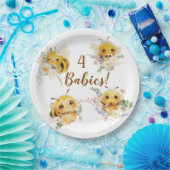 Vier bijen papieren Borden Bordje (Feest)