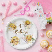 Vier bijen papieren Borden Papieren Bordje (Feest)