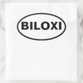 VIER Biloxi Ovale Sticker (Tas)