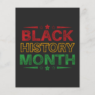 Vier Black History Month, Juneteenth Flyer