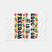 Vier Black History Month met vrijheid Fleece Deken (Voorkant (Horizontaal))