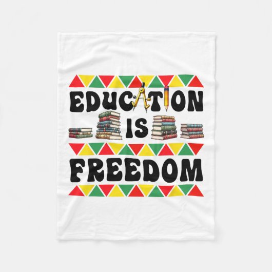 Vier Black History Month met vrijheid Fleece Deken (Voorkant)