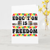 Vier Black History Month met vrijheid  Kaart (Gele Bloem)