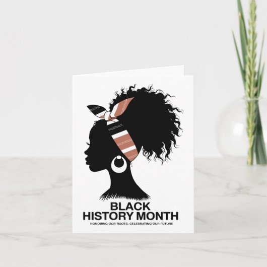 Vier Black History Month ter ere van onze roots Kaart (Voorkant)