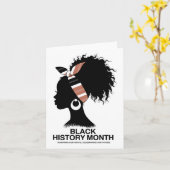 Vier Black History Month ter ere van onze roots Kaart (Gele Bloem)