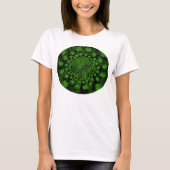 Vier Blad Klaver Kaleidoscoop T-shirt (Voorkant)