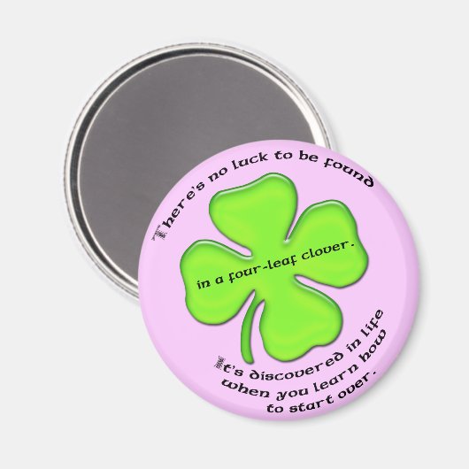 Vier-blad klaver magneet (Voorkant / Achterkant)