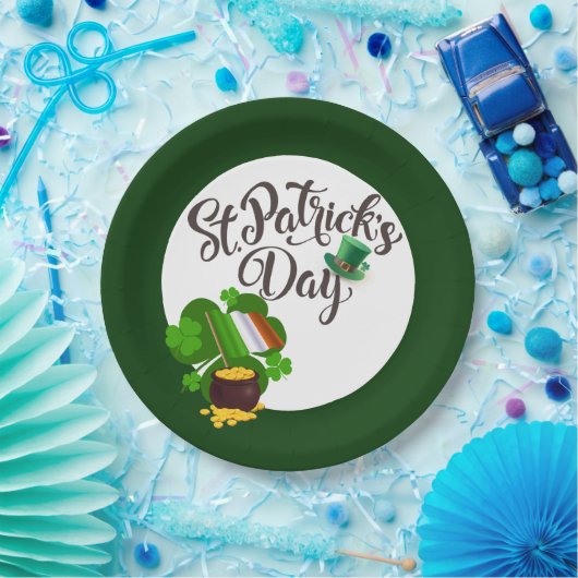 Vier Blad Klaver Papier Bord (Feest)