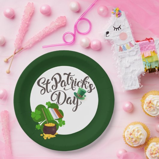 Vier Blad Klaver Papier Bord (Feest)