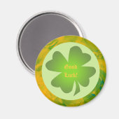 Vier Blad Klaver Ronde Magneet (Voorkant / Achterkant)