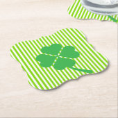Vier blad klaver - St. Patrick's Day patroon Kartonnen Onderzetters (Gekanteld)