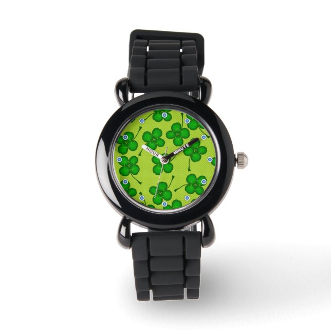 Vier bladeren klaver horloge (Voorkant)