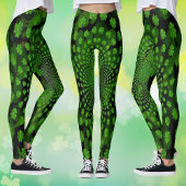 Vier Bladklaver Kaleidoscoop Leggings