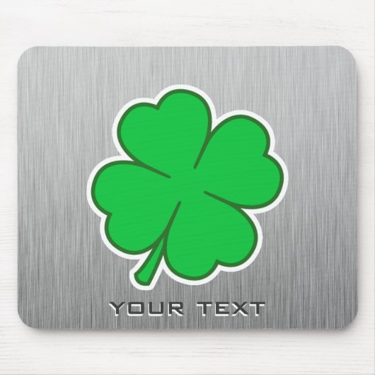 Vier bladklaver; metaal muismat (Voorkant)