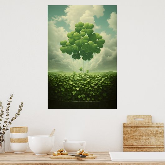 Vier-bladklaver Poster (Keuken)