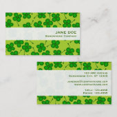 Vier bladklaver visitekaartje (Voorkant / Achterkant)