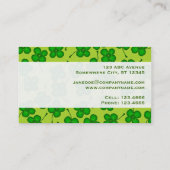 Vier bladklaver visitekaartje (Achterkant)