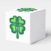 Vier bladklaver voor St Paricks Day Bedankdoosjes (Voorkant Zijde)