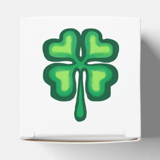 Vier bladklaver voor St Paricks Day Bedankdoosjes (Bovenkant)