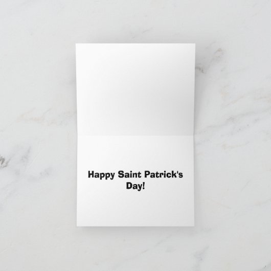 Vier bladklaverbriefkaarten kaart (Binnen)