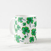 vier bladklaverpatronen koffiemok (Voorkant links)