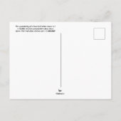 vier bladklavers Briefkaart (Achterkant)