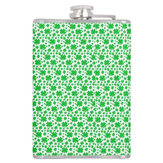 Vier bladklavers heupfles (Achterkant)