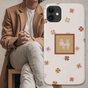 Vier bladluiken aan het licht in bijtende aardtone Case-Mate iPhone case