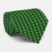 Vier bladluiken Clover Pattern St Patrick's Day St Stropdas (Opgerold)