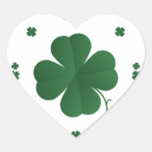 Vier bladluiken hart sticker (Voorkant)