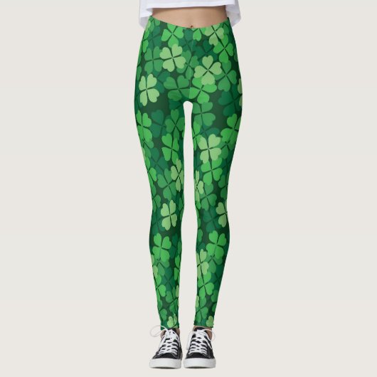 Vier bladluiken leggings (Voorkant)