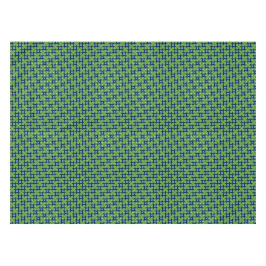 Vier-bladluiken met twee tonnen op blauw tafelkleed (Voorkant (Horizontaal))