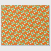 Vier bladverlooppapier met Waterverf voor het ompa Cadeaupapier (Vlak)