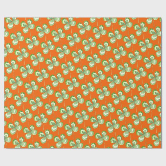 Vier bladverlooppapier met Waterverf voor het ompa Cadeaupapier (Vlak)