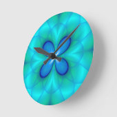 Vier blauwe petalen ronde klok (Hoek)