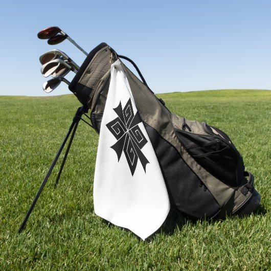 Vier bliksemschichten met donderslagen golfhanddoek (Groen)