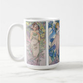 Vier bloemen, Alphonse Mucha Koffiemok (Links)
