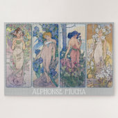 Vier bloemen, Alphonse Mucha Legpuzzel (Horizontaal)