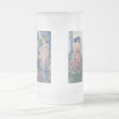 Vier bloemen, Alphonse Mucha Matglas Bierpul (Center)