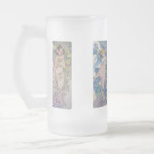 Vier bloemen, Alphonse Mucha Matglas Bierpul (Links)