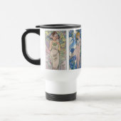 Vier bloemen, Alphonse Mucha Reisbeker (Links)