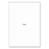 Vier blooms, aangepaste nummer flashcards kaart (Voorkant)