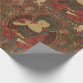 Vier boeddha's in puur landboeddhisme cadeaupapier (Hoek)