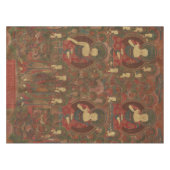 Vier boeddha's in puur landboeddhisme tafelkleed (Voorkant (Horizontaal))