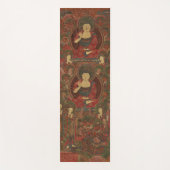 Vier boeddha's in puur landboeddhisme yogamat (Voorkant)