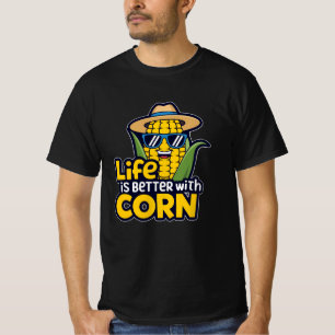Vier Boerderij Fresh Vibes met Corn Artwork T-shirt